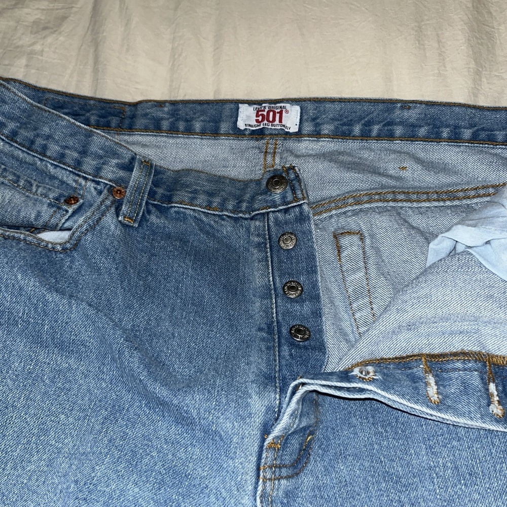 Vintage Levi's 501 Button Fly Jeans 40x30 Made In USA